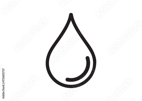 Drop line art vector