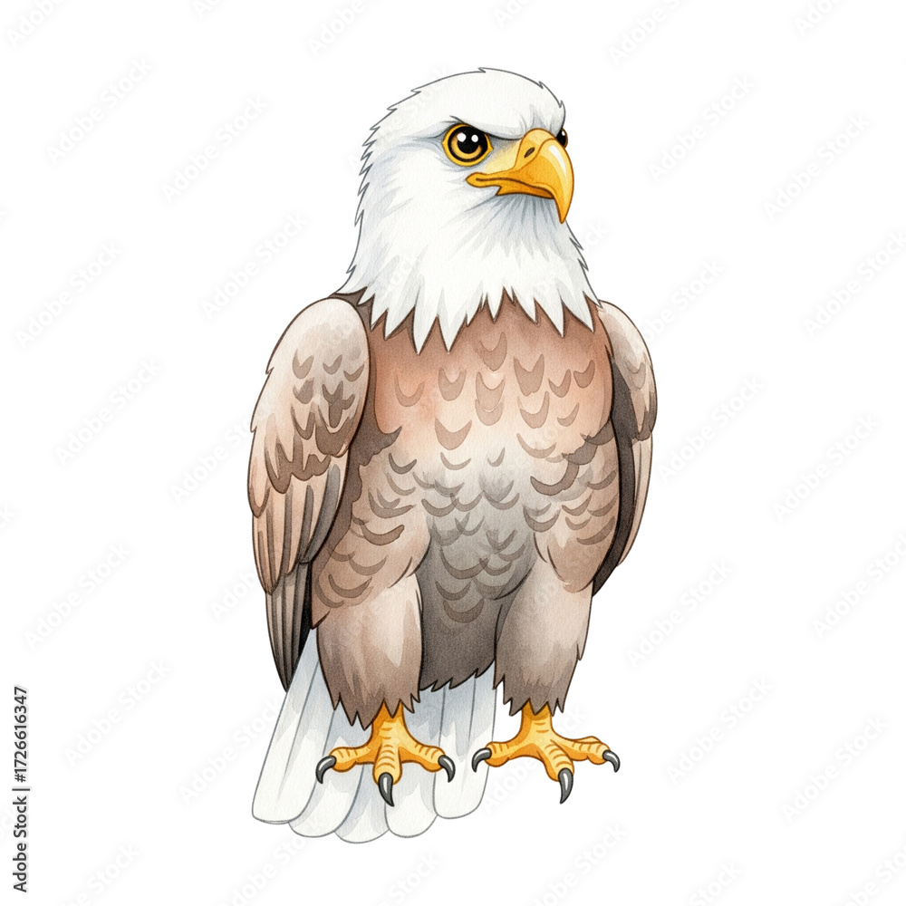 Obraz premium Eagles in white head-tail