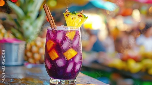 traditional peruvian chicha morada purple corn drink video