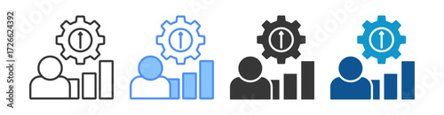 Development Icon Set Multiple Style Collection