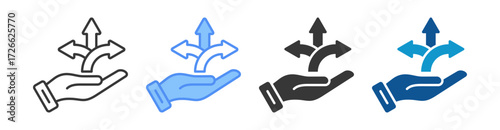 Decision Making Icon Set Multiple Style Collection