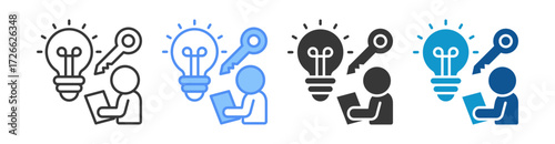 Problem Solving Icon Set Multiple Style Collection