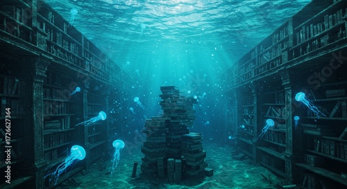 Chronicles of the Abyss: An Eternal Silent Library Guarded by Glowing Spirits