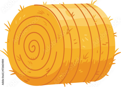 Rolled yellow fleece fabric textile material showing texture and coiled layers close up detail for crafting and sewing projects isolated on transparent background