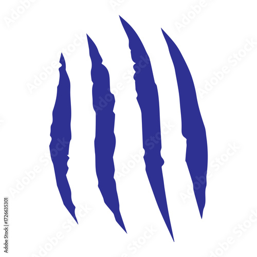 Blue Claw Scratches