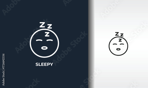 Sleepy Vector, Icon Or Logo Sign Isolated Symbol Illustration