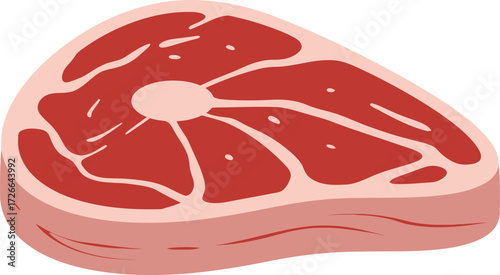 Raw steak cut marbled meat food ingredient fresh red protein butcher shop culinary delicious protein source for grilling isolated on transparent background