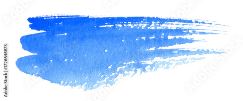 Abstract blue watercolor shape as a background for logo or text