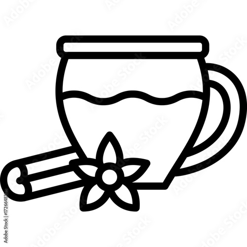 masala line art