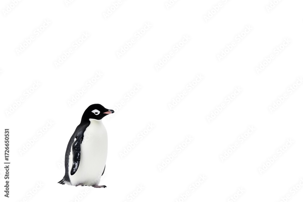 Fototapeta premium Wild Penguin Isolated on transparent background