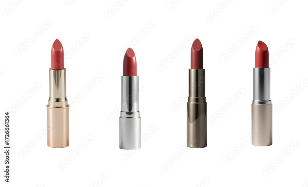 Obraz premium Cosmetic Lipstick Tube Isolated on White Background