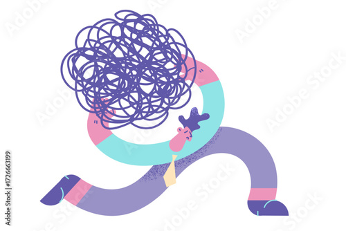 Stress burden, difficulty, crisis concept