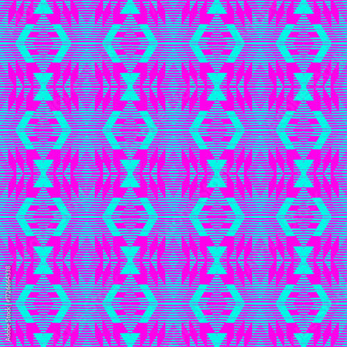 seamless pattern with colorful feathers