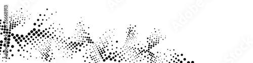 Halftone abstract geometric texture with chaotic particle based triangle shapes molecular design vector illustration for technology advertising medicine presentations business and digital graphics