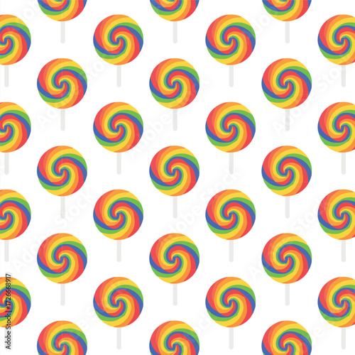 Lollipop pattern sweet candy vector design
