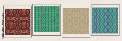 green and yellow striped fabric