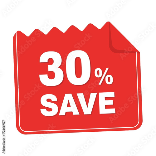 Red sale banner with the text "SALE" and "70% OFF" for promotional purposes.