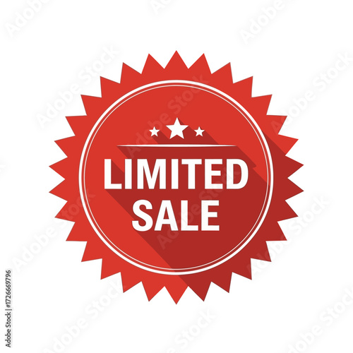 Red sale banner with the text "SALE" and "70% OFF" for promotional purposes.