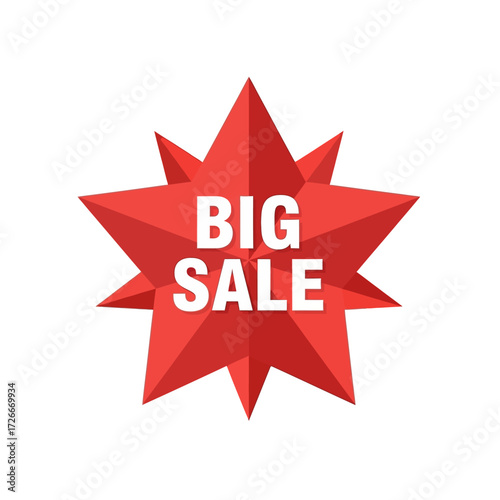 Red sale banner with the text "SALE" and "70% OFF" for promotional purposes.