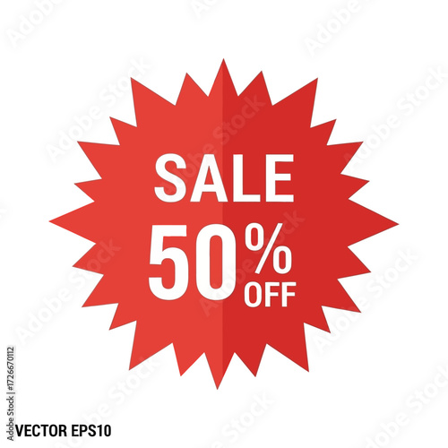Red sale banner with the text "SALE" and "70% OFF" for promotional purposes.