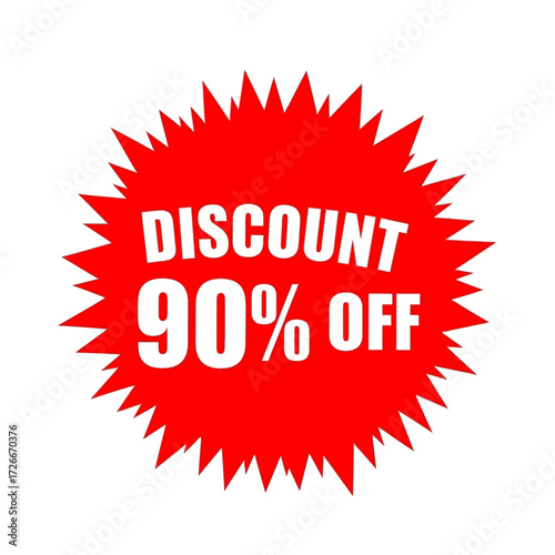 Red sale banner with the text "SALE" and "70% OFF" for promotional purposes.