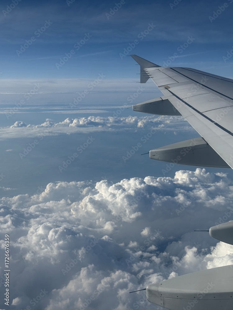 Obraz premium view from airplane window