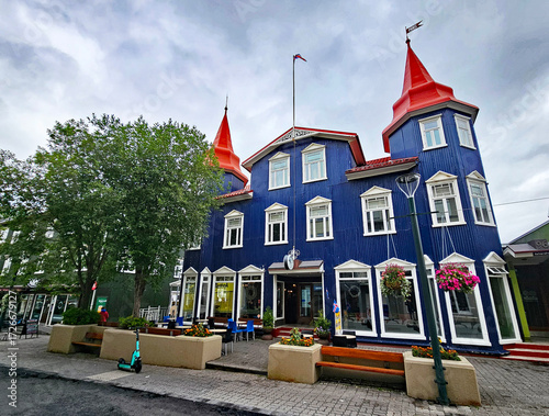 Wonderful views of Iceland's second largest city, Akureyri, with expansive views of the mountains in the background.