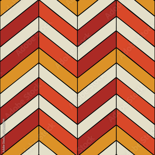 Geometric chevron pattern