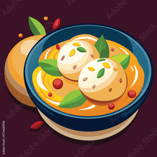 Dish of Indian sweet balls in a bowl