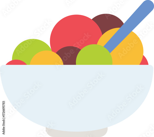 Kitchen Food Sereal Vector Icon Set – Cooking, Utensils, Appliances, and Meal Elements