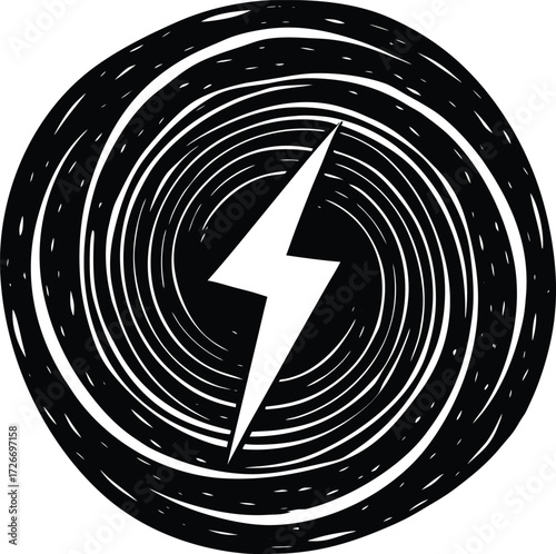Black and white vector arrow icon with glossy 3D button design