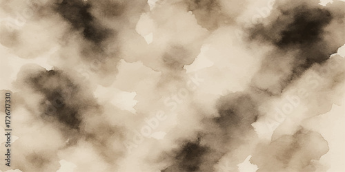 White clouds of smoke drift across a black background, evoking a stormy sky or an abstract, foggy air