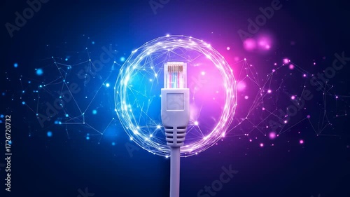 Network Connection Cable with Digital Data Flow for High-Speed Connectivity