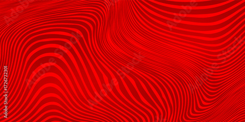 Abstract background of wavy lines in red colors. abstract red background. red wavy line.