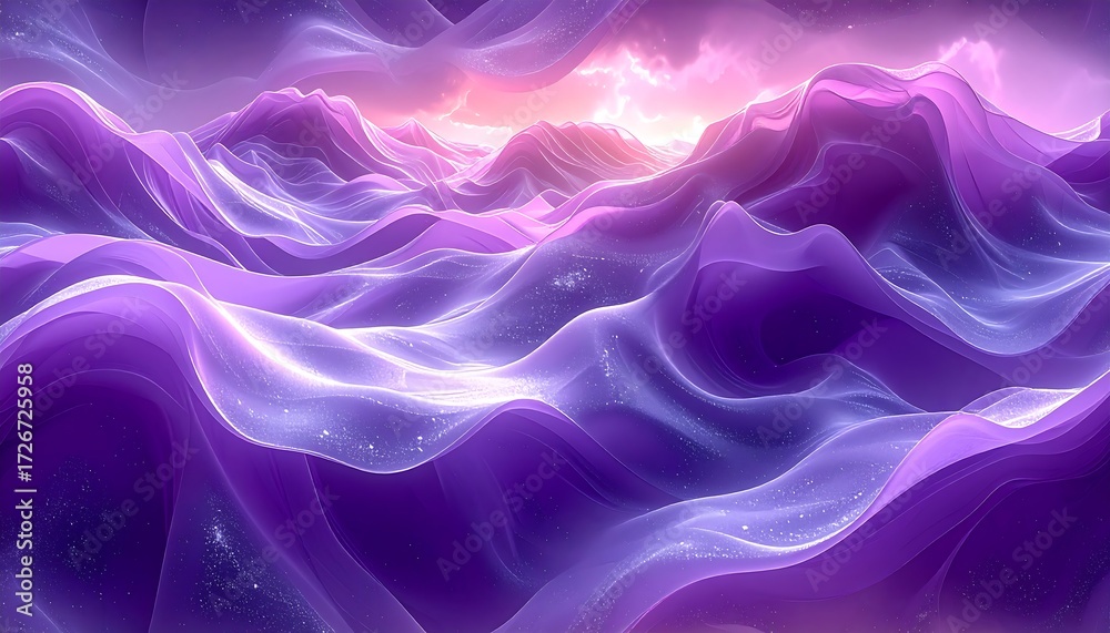 Obraz premium Abstract purple landscape