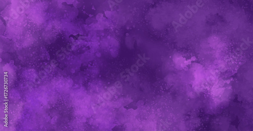 Abstract watercolor art background template. Purple blue watercolor backdrop empty space for text, banner, presentation or product display graphic design
