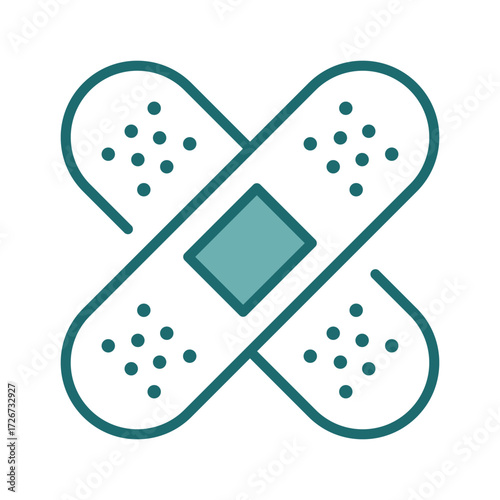 Bandage Icon – First Aid and Medical Treatment Symbol