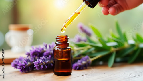 essential oil with lavender