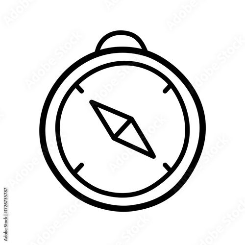 Compass Outline Navigation Direction Explore