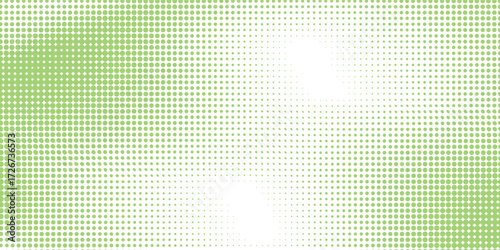 Light Green vector modern geometrical circle abstract background. Aesthetic Dotted texture template. Geometric pattern in halftone style.