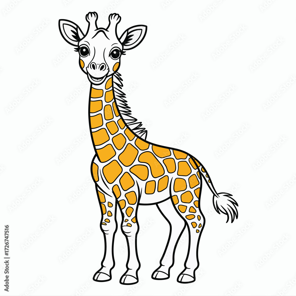Obraz premium giraffe vector illustration