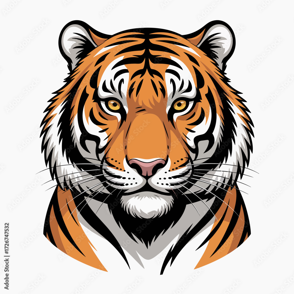 Fototapeta premium tiger head vector