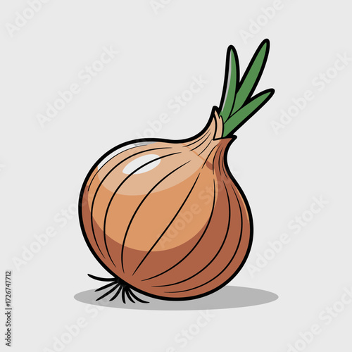 onion isolated on white
