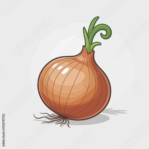 onion isolated on white