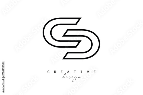 Free Download CD Creative Monogram Logo Design - Minimalist Typography Design Concept - GFXLoad