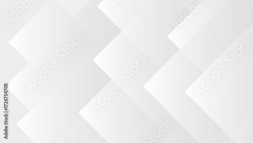 Minimalist abstract background featuring layered geometric shapes in a soft grayscale palette. Diamond and parallelogram patterns create a subtle three-dimensional depth.