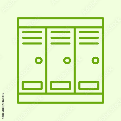 Locker Room trendy artwork design useful creative vector Illustration charming colorful background
