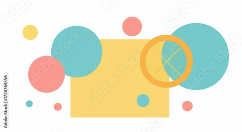 easter card with eggs