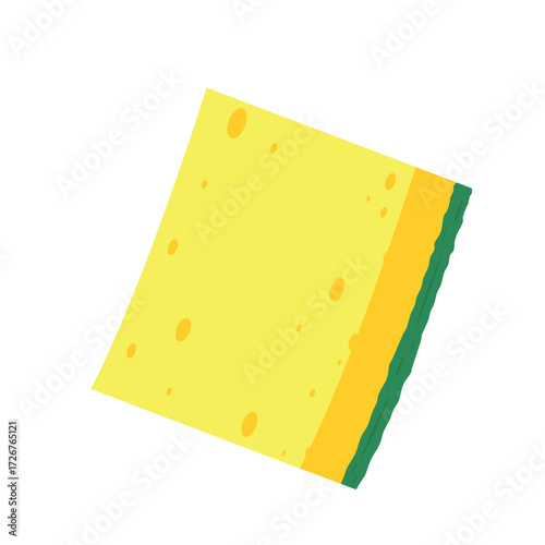 Sponge vector isolated. Sponge on white background.