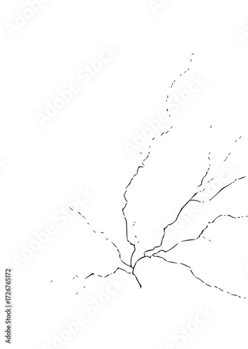 Delicate branch silhouette creates a serene, minimalist botanical accent perfect for elegant designs & natural textures, originally a scalable vector graphic